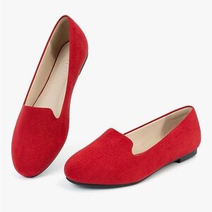 Chic Red Women's Loafers